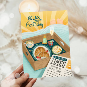 Alles Gute zum Geburtstag Männer Mann Entspannen K Karte