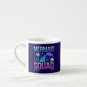 Alles Gute zum Geburtstag Meerjungfrau-Squad Ozean Espressotasse