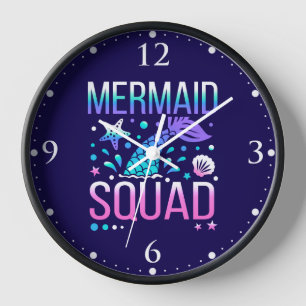 Alles Gute zum Geburtstag Meerjungfrau-Squad Ozean Uhr