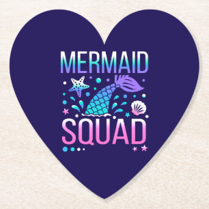 Alles Gute zum Geburtstag Meerjungfrau-Squad Ozean Untersetzer