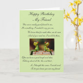 Alles Gute zum Geburtstag mein Freund Karte (Gelbe Blume)