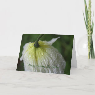 Alles Gute zum Geburtstag Mein Schatz Weiße Mohn K Karte