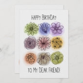 Alles Gute zum Geburtstag, meine lieben Freunde Wa (Vorne/Hinten)