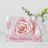 Alles Gute zum Geburtstag meiner Liebe Karte (Stehend Vorderseite)