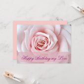 Alles Gute zum Geburtstag meiner Liebe Karte (Vorderseite/Rückseite Beispiel)