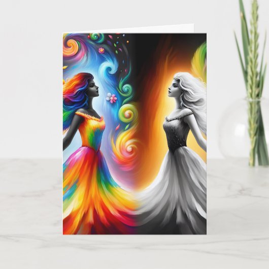 Alles Gute zum Geburtstag meines Gemini-Freundes Karte (Vorderseite)