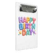 Alles Gute zum Geburtstag Mini Klemmbrett (Schrägansicht)