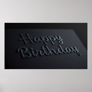 Alles Gute zum Geburtstag Minimal Celebration Desi Poster