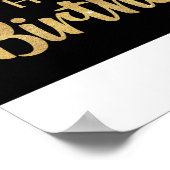 Alles Gute zum Geburtstag mit Ballons. Poster (Ecke)