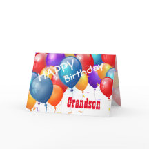Alles Gute zum Geburtstag mit Balloons GRANDSON