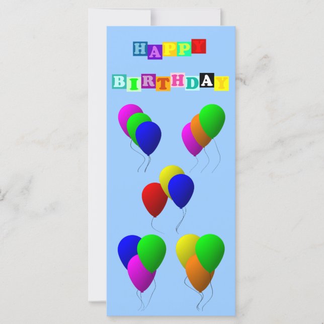 Alles Gute zum Geburtstag mit Balloons von Shirley (Vorderseite)