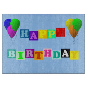 Alles Gute zum Geburtstag mit Balloons von Shirley Schneidebrett