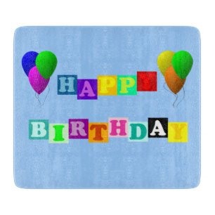 Alles Gute zum Geburtstag mit Balloons von Shirley Schneidebrett