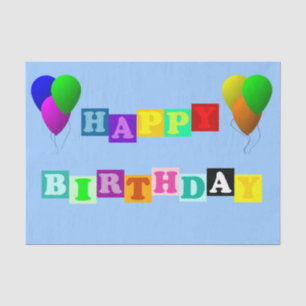 Alles Gute zum Geburtstag mit Balloons von Shirley Seidenpapier