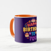 Alles Gute zum Geburtstag mit Cake & Candle Tasse (Vorderseite Links)