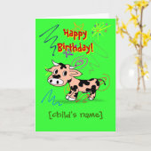 Alles Gute zum Geburtstag mit Cartoon Karte (Gelbe Blume)