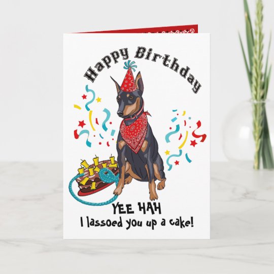 doberman birthday cake