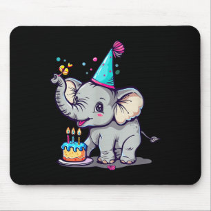 Alles Gute zum Geburtstag mit einem großen Elefant Mousepad