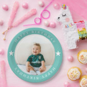 Alles Gute zum Geburtstag mit Foto Pappteller (Party)