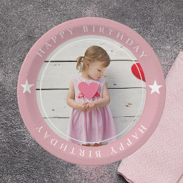 Alles Gute zum Geburtstag mit Foto Pappteller