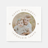 Alles Gute zum Geburtstag mit Foto Serviette (Vorderseite)