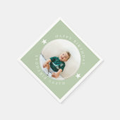 Alles Gute zum Geburtstag mit Foto Serviette (Ecke)