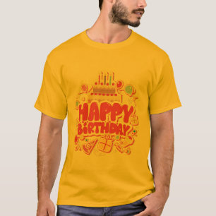 Alles Gute zum Geburtstag mit Geburtstagskuchen T-Shirt