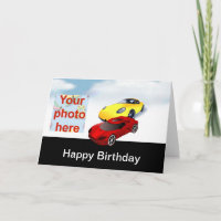 Alles Gute zum Geburtstag mit gelben und roten Ren