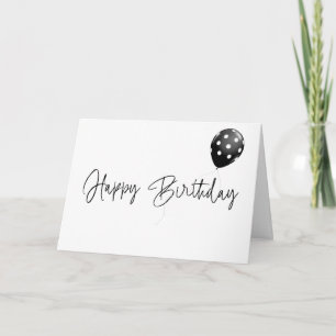 Alles Gute zum Geburtstag mit gepunktetem Luftball Karte