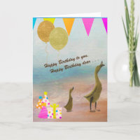 Alles Gute zum Geburtstag mit Geschenken und Ballo