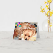 Alles Gute zum Geburtstag mit Joey Karte (Gelbe Blume)