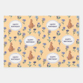 Alles Gute zum Geburtstag mit Kangaroo Geschenkpapier Set (Vorderseite)