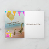 Alles Gute zum Geburtstag mit Kuchen, Geschenken, Karte (Innenseite)