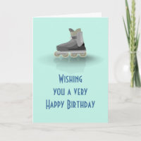 Alles Gute zum Geburtstag mit Rollerblade-Skaten