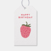 Alles Gute zum Geburtstag mit Strawberry Geschenkanhänger (Vorderseite)