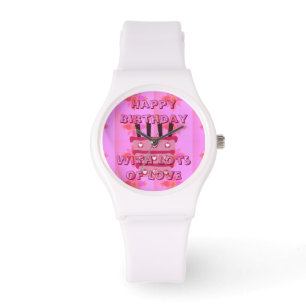 Alles Gute zum Geburtstag mit viel Liebe Armbanduhr