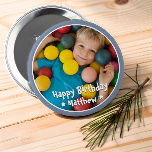 Alles Gute zum Geburtstag Modernes Einfaches Stern Button