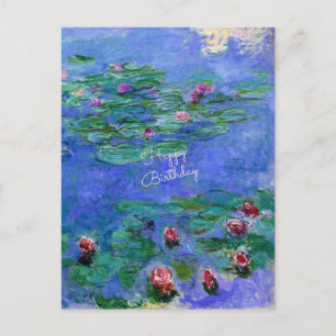 Alles Gute zum Geburtstag: Monet's Water Lilies Postkarte