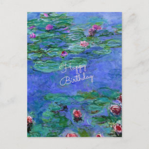 Alles Gute zum Geburtstag: Monet's Water Lilies Postkarte