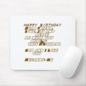 Alles Gute zum Geburtstag Mousepad (Mit Mouse)