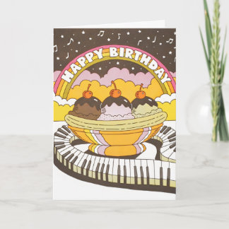 Alles Gute zum Geburtstag Musikalische Bananenspli Karte