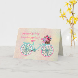 Alles Gute zum Geburtstag Mutter Vintage Fahrrad B Karte