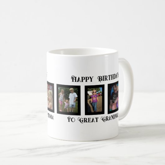 Alles Gute zum Geburtstag/Muttertag Kaffeetasse (VorderseiteRechts)