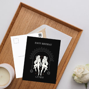 Alles Gute zum Geburtstag Mystischer Zwillinge Zod Postkarte