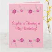 Alles Gute zum Geburtstag! (Name) Karte (Gelbe Blume)