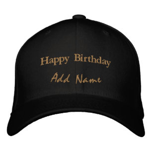 Alles Gute zum Geburtstag Name Wünsche Gedruckt Sc Bestickte Baseballkappe