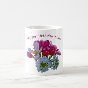 Alles Gute zum Geburtstag Nanna. Blumen-Tassen Verwandlungstasse