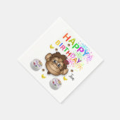 Alles Gute zum Geburtstag, Napkins, Affe Serviette (Ecke)