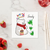 Alles Gute zum Geburtstag, Napkins, Polar Bear Serviette (Beispiel)