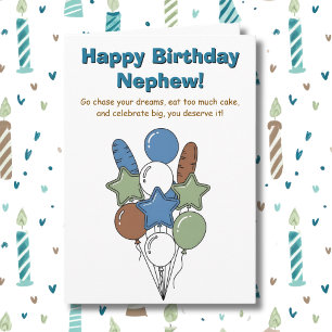 Alles Gute zum Geburtstag Neffe   Sentimental Karte